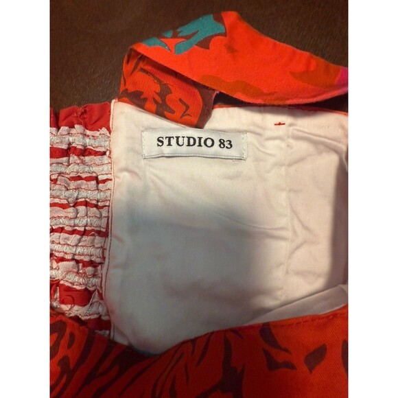 Studio 83 Bright Floral Bustier with Straps, Designed and Produced in Greece, M - Picture 3 of 6